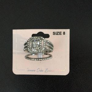 New Anne Taylor Layering Ring Crystals Cubic Zirco